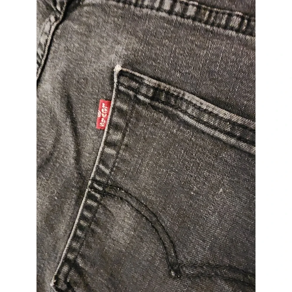 Levi Strauss 514 Mens 36x30 Black Wash Straight Fit Jeans Denim Pants Everyday